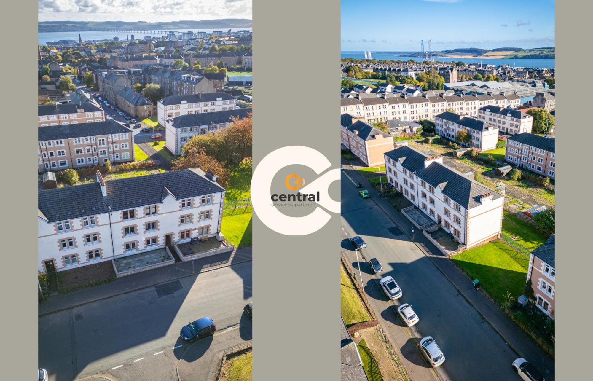 Central Serviced Apartments - 2 Bedroom - Free Street Parking - Fast Wifi - Smart Tvs In All Rooms - Ground Level - Family Neighbourhood - 3 X Double Beds - Heating 24-7 - Trade Stays - Weekly & Monthly Offers Dundee Eksteriør bilde